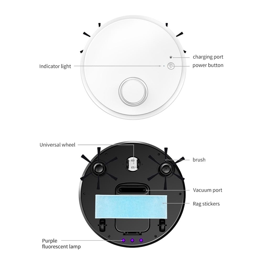 3-in-1 Sweeping Robot Automatic Robot Vacuum Cleaner